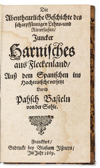 Cervantes, Miguel de (1547-1616) [Don Quixote in German, Illustrated]. Die Abentheurliche Geschichte des scharpfsinnigen Lehns-und Ritt